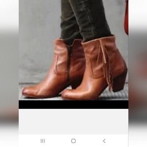 Sam adelman vintage fashion soft leather fringe boots womans  size 9.5 M
